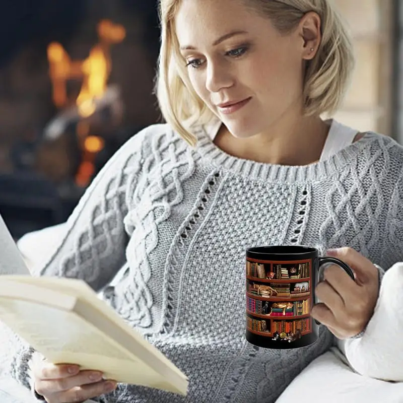 Книжная полка с котом, дизайнерская книжная кружка, 3D книжная полка, кофейная кружка, эргономичная кружка с большой ручкой, Очаровательная новинка, мотивирующая цитата, кружка для дома
Книжная полка с котом, дизайнерская книжная кружка, 3D книжная полка, кофейная кружка, эргономичная кружка с большой ручкой, Очаровательная новинка, мотивирующая цитата, кружка для дома
