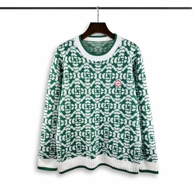2023ss Casablanca Green Jacquard Logo Sweater Men Women Oversized 1:1 Best Quality Sweatshirts
2023ss Casablanca Green Jacquard Logo Sweater Men Women Oversized 1:1 Best Quality Sweatshirts