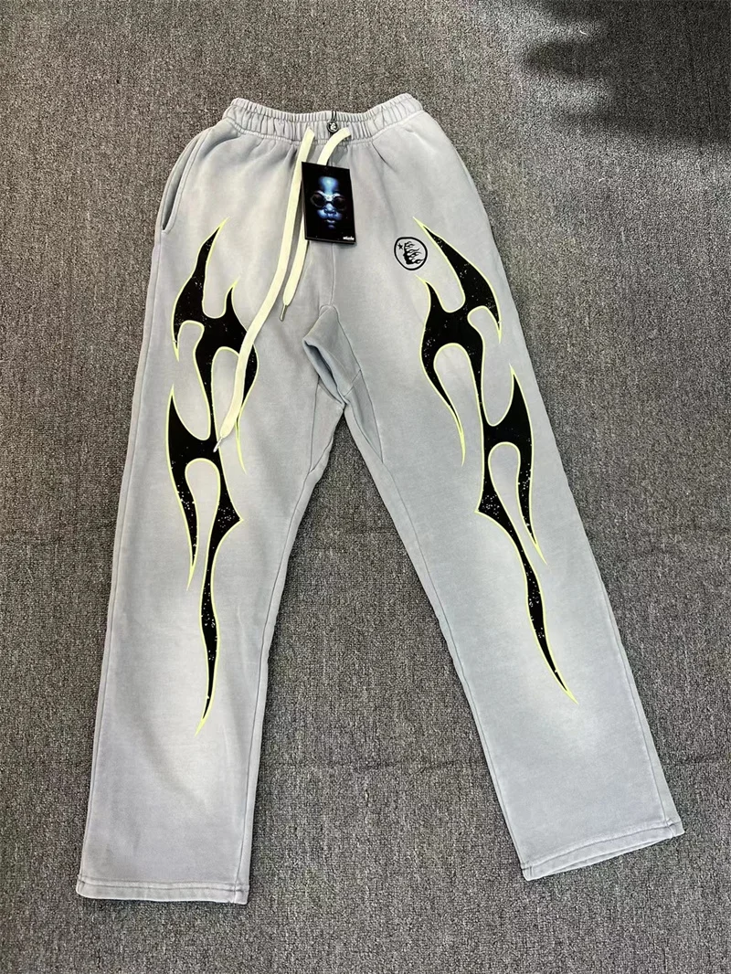 Hellstar Vintage Wash Casual Grey Green Pants 1:1 Elastic Waist Drawstring High Street Elastic Print Couple Casual Pants
Hellstar Vintage Wash Casual Grey Green Pants 1:1 Elastic Waist Drawstring High Street Elastic Print Couple Casual Pants
