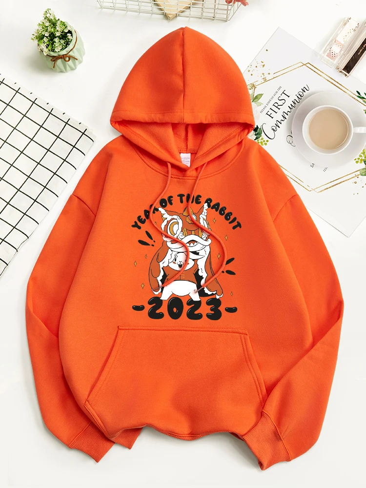 Spring Festival In The Year Of The Rabbit Lion Dance Cotton Women Hoodie Trend Sweatwears Pocket Sportswears Fashion Sweatwears
Spring Festival In The Year Of The Rabbit Lion Dance Cotton Women Hoodie Trend Sweatwears Pocket Sportswears Fashion Sweatwears