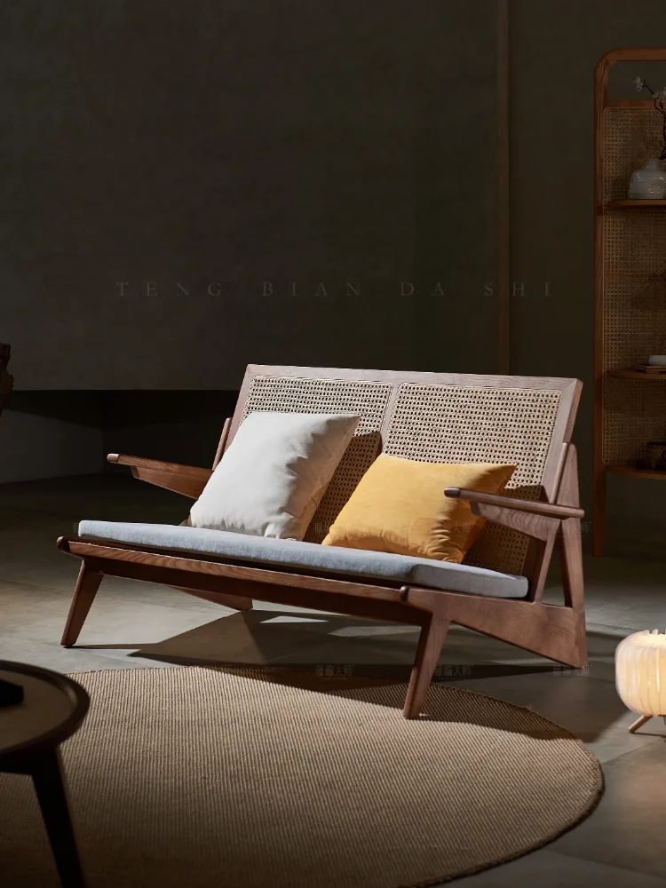 Rattan Chair Sofa Double Solid Wood Rattan Sofa Quiet Wind Chandigar Balcony Leisure Chair
Rattan Chair Sofa Double Solid Wood Rattan Sofa Quiet Wind Chandigar Balcony Leisure Chair