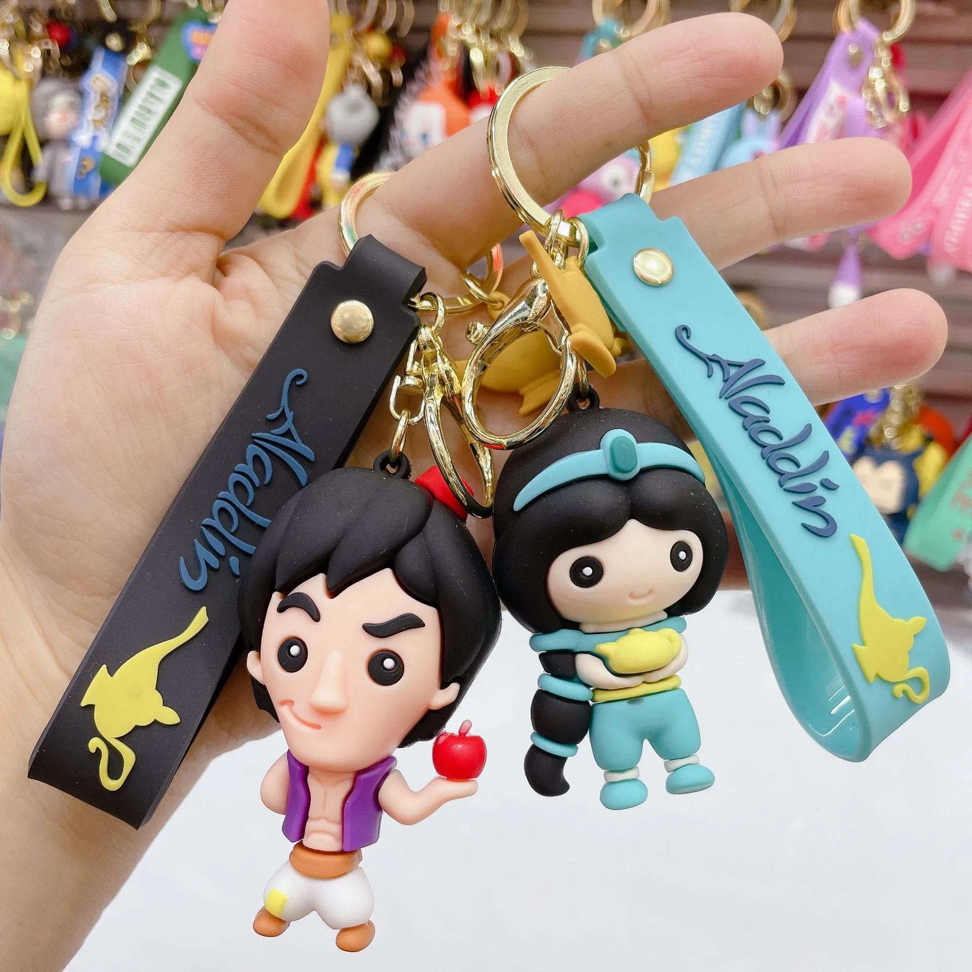 Disney Aladdin Anime Keychain Aladdin Jasmine Djinni Monkey Parrot Doll Keyring Bag Accessories Toys Decoration Birthday Gifts
Disney Aladdin Anime Keychain Aladdin Jasmine Djinni Monkey Parrot Doll Keyring Bag Accessories Toys Decoration Birthday Gifts