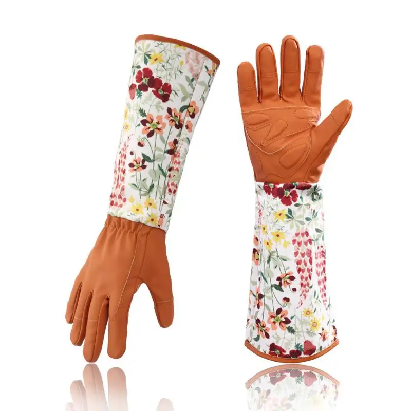 Floral Print Puncture Resistant Long Sleeve Leather Gardening Gloves Padded Palm Dropshipping Safety WORK For Plant Flowers/Trim
Floral Print Puncture Resistant Long Sleeve Leather Gardening Gloves Padded Palm Dropshipping Safety WORK For Plant Flowers/Trim