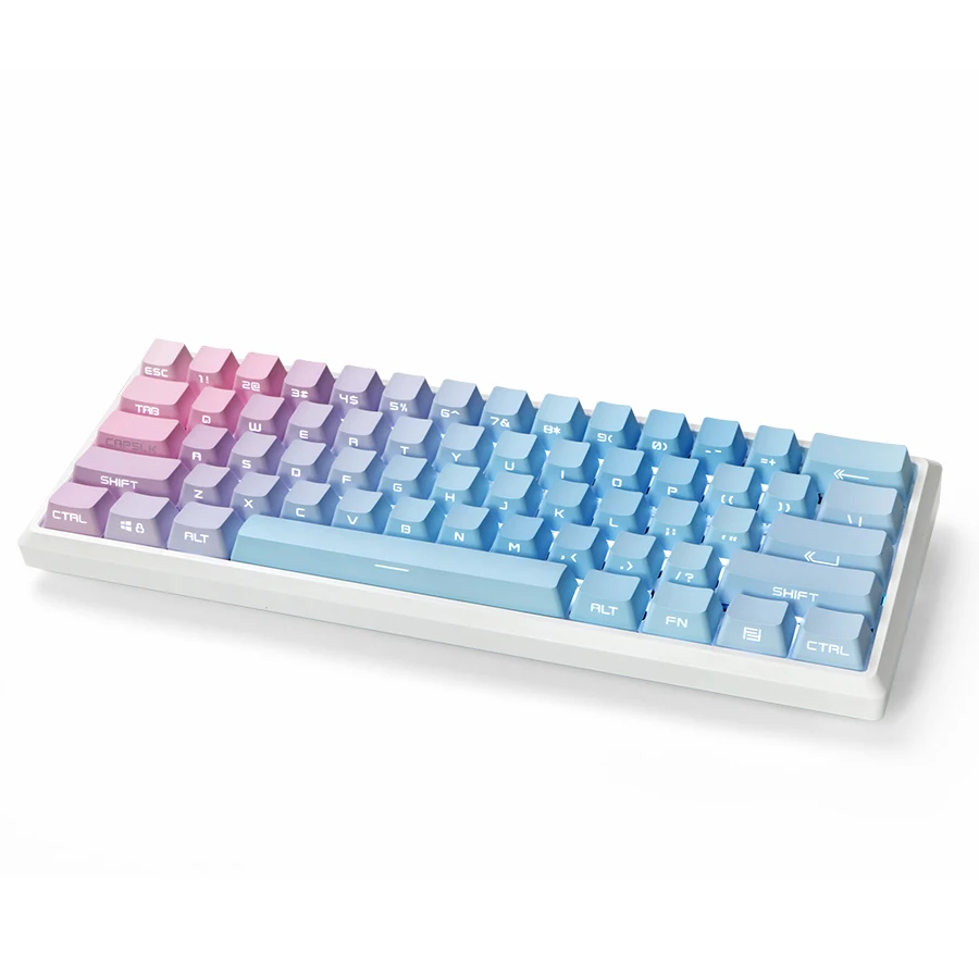 Blue Gradient Keycaps Top Side Backlit PBT Mechanical keyboard Keycap Dye Subbed OEM Profile Keycap For MX Switches
Blue Gradient Keycaps Top Side Backlit PBT Mechanical keyboard Keycap Dye Subbed OEM Profile Keycap For MX Switches
