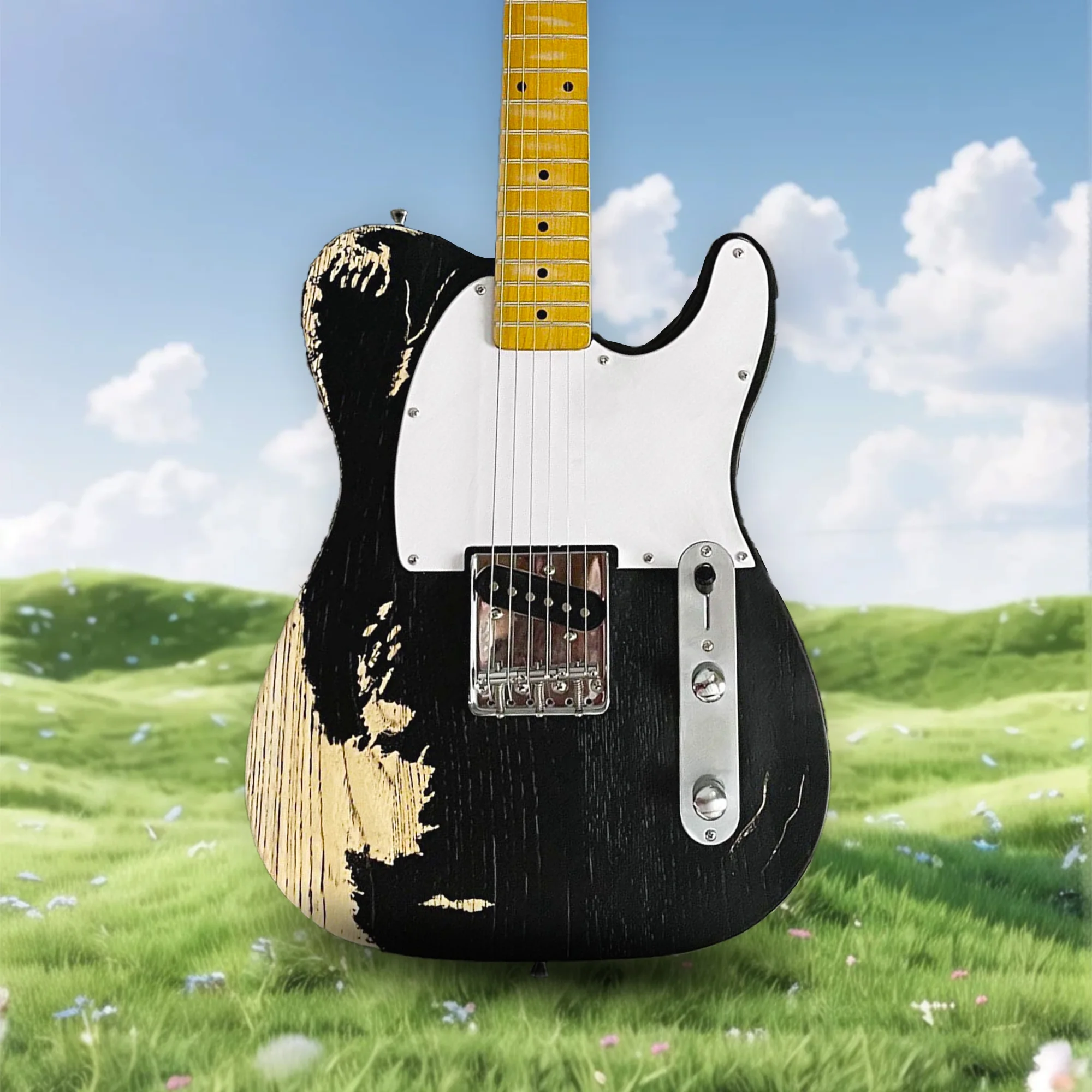 Hot Selling Vintage Relic Black TL Electric Guitar White Pickguard 6-String Handcrafted Aged Version Single Pickup
Hot Selling Vintage Relic Black TL Electric Guitar White Pickguard 6-String Handcrafted Aged Version Single Pickup