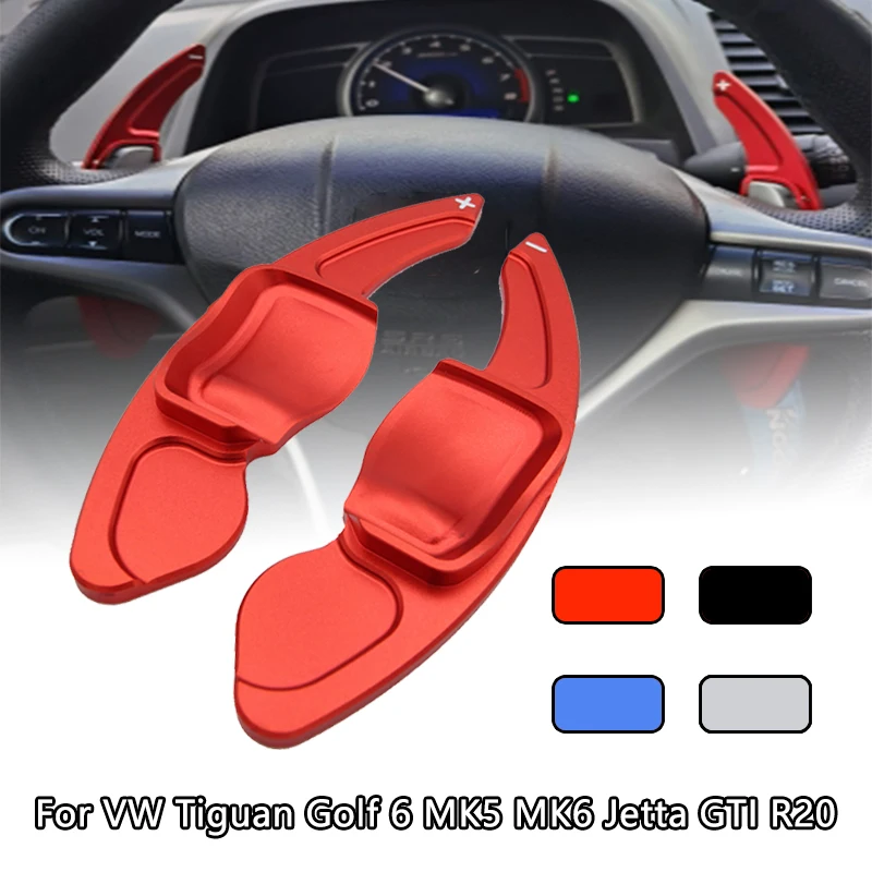 

2Pcs Car Steering Wheel Paddle Auto Extend DSG Direct Shift Gear Paddle Extension For VW Tiguan Golf 6 MK5 MK6 Jetta GTI R20 R36