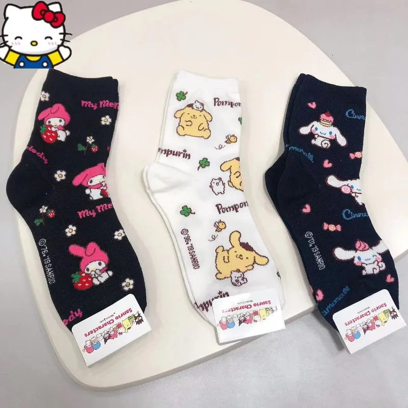 Sanrio Hello Kitty Cinnamoroll My Melody Pompompurin Cartoon Socks Tide with Girls Mid-calf Socks Badtz-Maru Cute Cotton Socks
Sanrio Hello Kitty Cinnamoroll My Melody Pompompurin Cartoon Socks Tide with Girls Mid-calf Socks Badtz-Maru Cute Cotton Socks