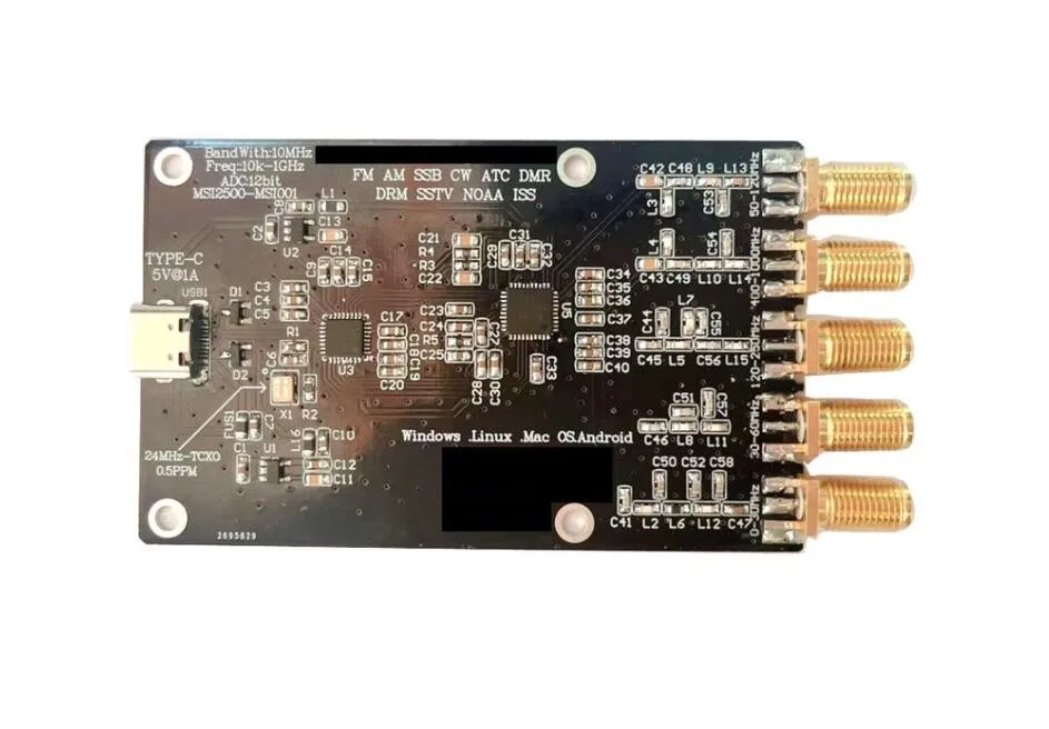 Msi2500 Msi001 от 10 кГц до 1 ГГц SDR приемник HF AM FM SSB CW авиационный ресивер с USB-кабелем 
Msi2500 Msi001 от 10 кГц до 1 ГГц SDR приемник HF AM FM SSB CW авиационный ресивер с USB-кабелем