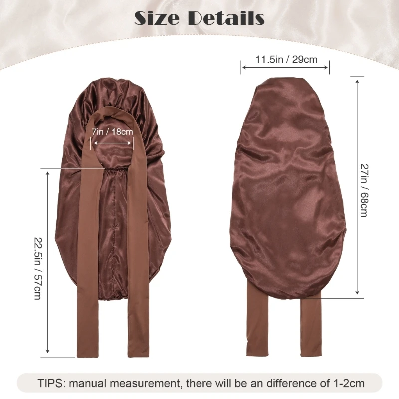 Silky Bonnet for Sleeping Women Long Hair Braids Solid Color Sleeping Turban Bandana Headwear with Stretchy Tie Dropship
Silky Bonnet for Sleeping Women Long Hair Braids Solid Color Sleeping Turban Bandana Headwear with Stretchy Tie Dropship