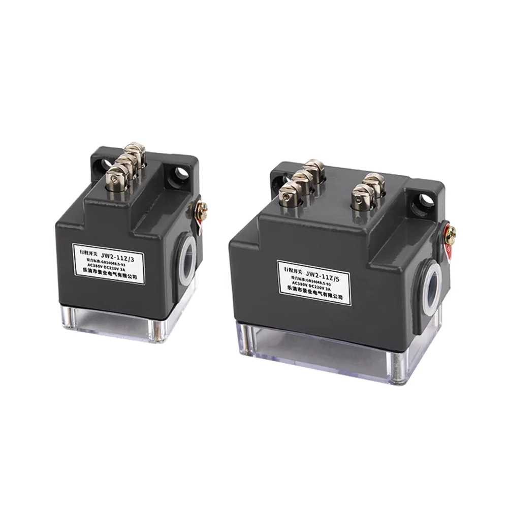 

JW2-11Z/3 JW2-11Z/5 Travel Switch Momentary 3 Parallel Roller Plunger Limit Switch 3NO 3NC AC380V 3A DC220V 3A Limit Switch