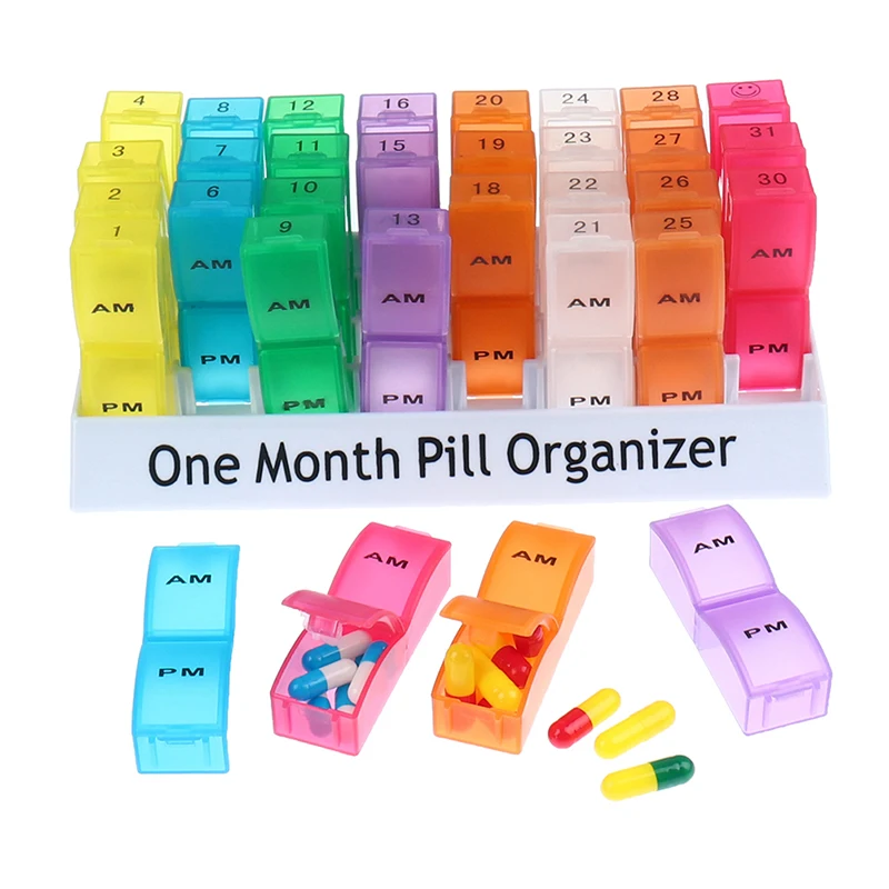 7/14/21/28/32 Slots Monthly Pill Organizer Box Tablet Holder Medicine Container Organizer Case Travel Daily Pill Storage Box
7/14/21/28/32 Slots Monthly Pill Organizer Box Tablet Holder Medicine Container Organizer Case Travel Daily Pill Storage Box
