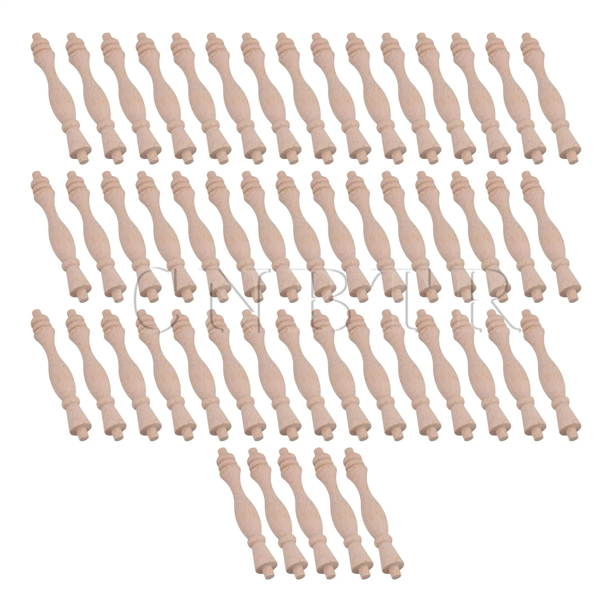 CNBTR 50Pieces Unpainted Wood Baluster Spindles Set for DIY Supplies 5.3 Inch Length
CNBTR 50Pieces Unpainted Wood Baluster Spindles Set for DIY Supplies 5.3 Inch Length