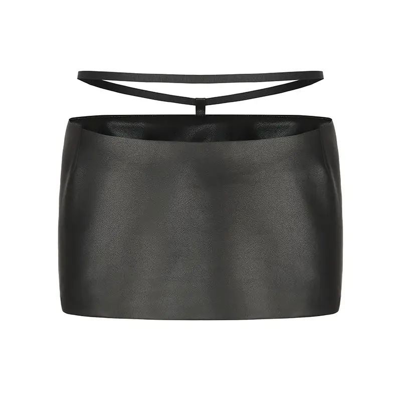 Y2k Skirt 2024 New Harajuku Sexy Low Waisted T Shaped Leather Mini Skirt For Women Gothic Black Slimming And Versatile Skirts
Y2k Skirt 2024 New Harajuku Sexy Low Waisted T Shaped Leather Mini Skirt For Women Gothic Black Slimming And Versatile Skirts