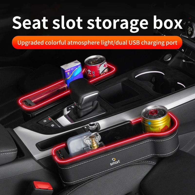 For Smart Eq Fortwo Forfour 453 451 452 450 454 Roadster Car Seat Gap Slot Color Luminous Leather Storage Box
For Smart Eq Fortwo Forfour 453 451 452 450 454 Roadster Car Seat Gap Slot Color Luminous Leather Storage Box