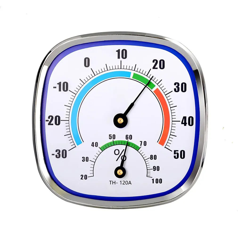 

NEW Thermometer Hygrometer Home And Humidity Meter Indoor Wall-Mounted Pointer Metal Durable Meter Needle Table