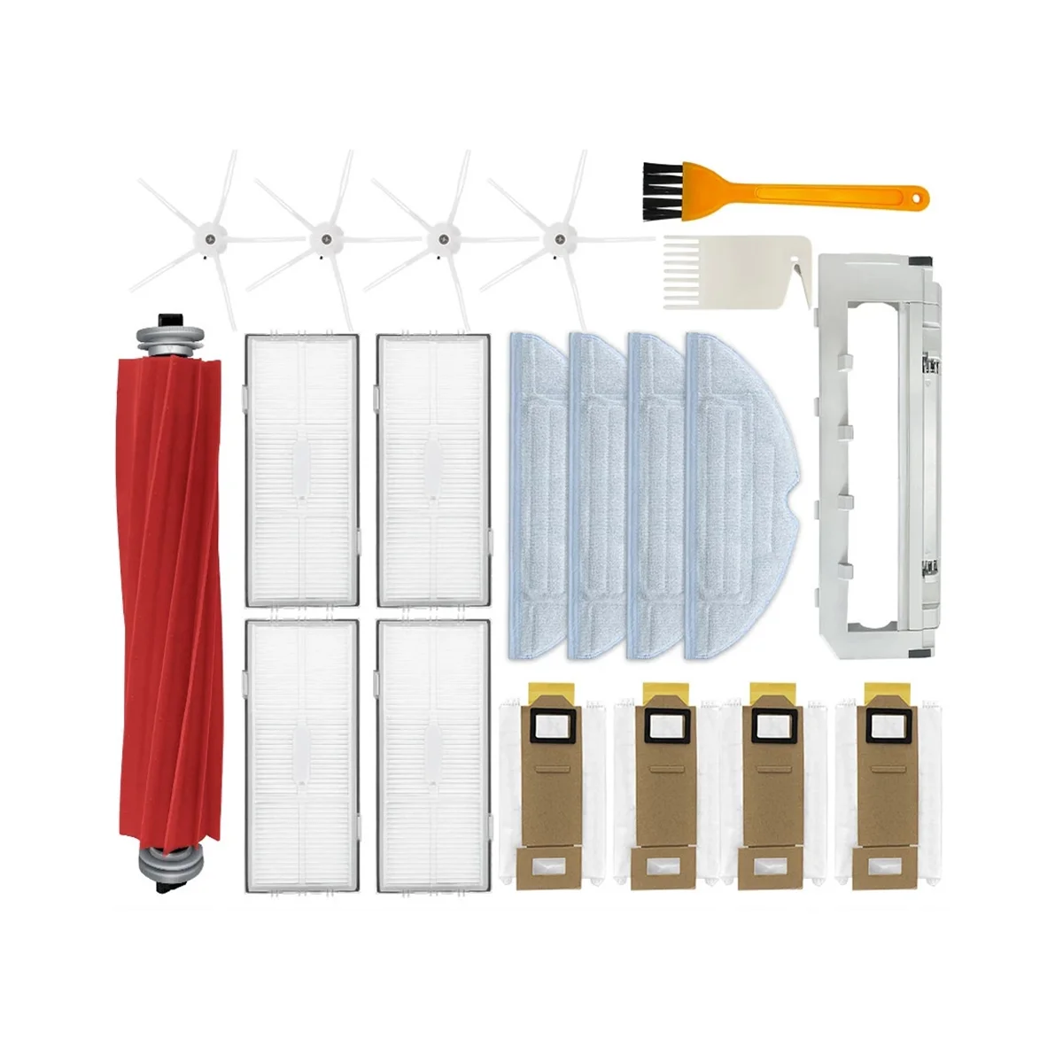 For Roborock S7 / S70 / S75 / S7 Max / S7 MaxV / T7S / T7S Plus Spare Parts Main Side Brush Hepa Filter Mop Dust Bag
For Roborock S7 / S70 / S75 / S7 Max / S7 MaxV / T7S / T7S Plus Spare Parts Main Side Brush Hepa Filter Mop Dust Bag
