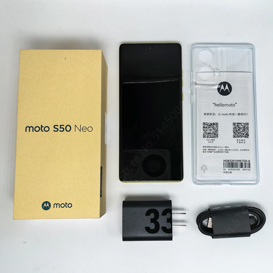 Global ROM Motorola S50 Neo 5G NFC Snapdragon 6S Gen 3 6.7'' 120Hz pOLED Display 50MP OIS Camera 5000mAh Battery 30W Charger Global ROM Motorola S50 Neo 5G NFC Snapdragon 6S Gen 3 6.7'' 120Hz pOLED Display 50MP OIS Camera 5000mAh Battery 30W Charger