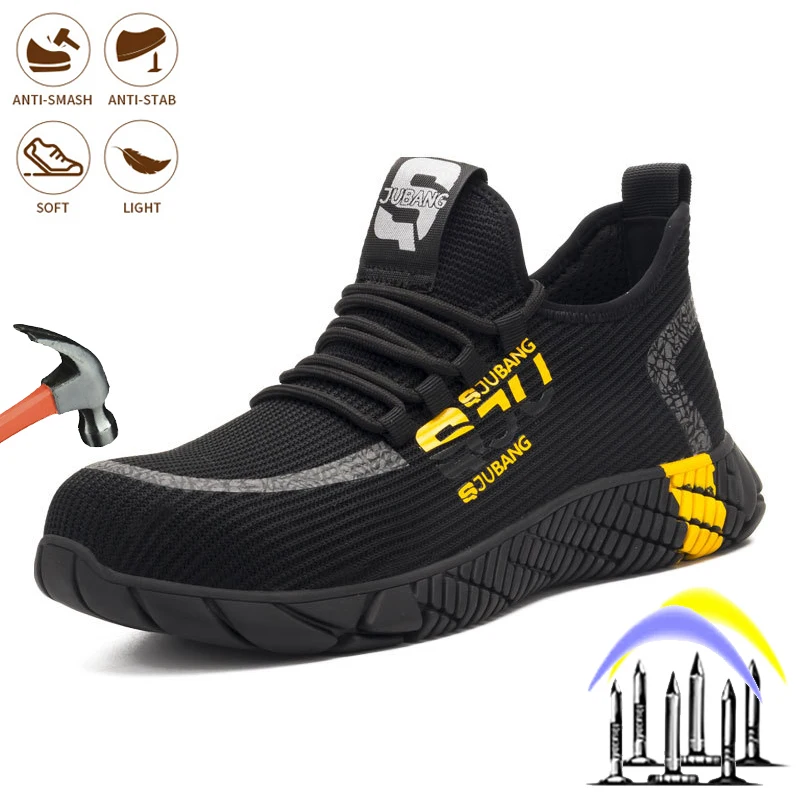Men's Workplace Lightweight Safety Anti-puncture Shoes Steel Toe Anti-static Breathable Work Shoes Outdoor Non-slip Sneaker
Men's Workplace Lightweight Safety Anti-puncture Shoes Steel Toe Anti-static Breathable Work Shoes Outdoor Non-slip Sneaker