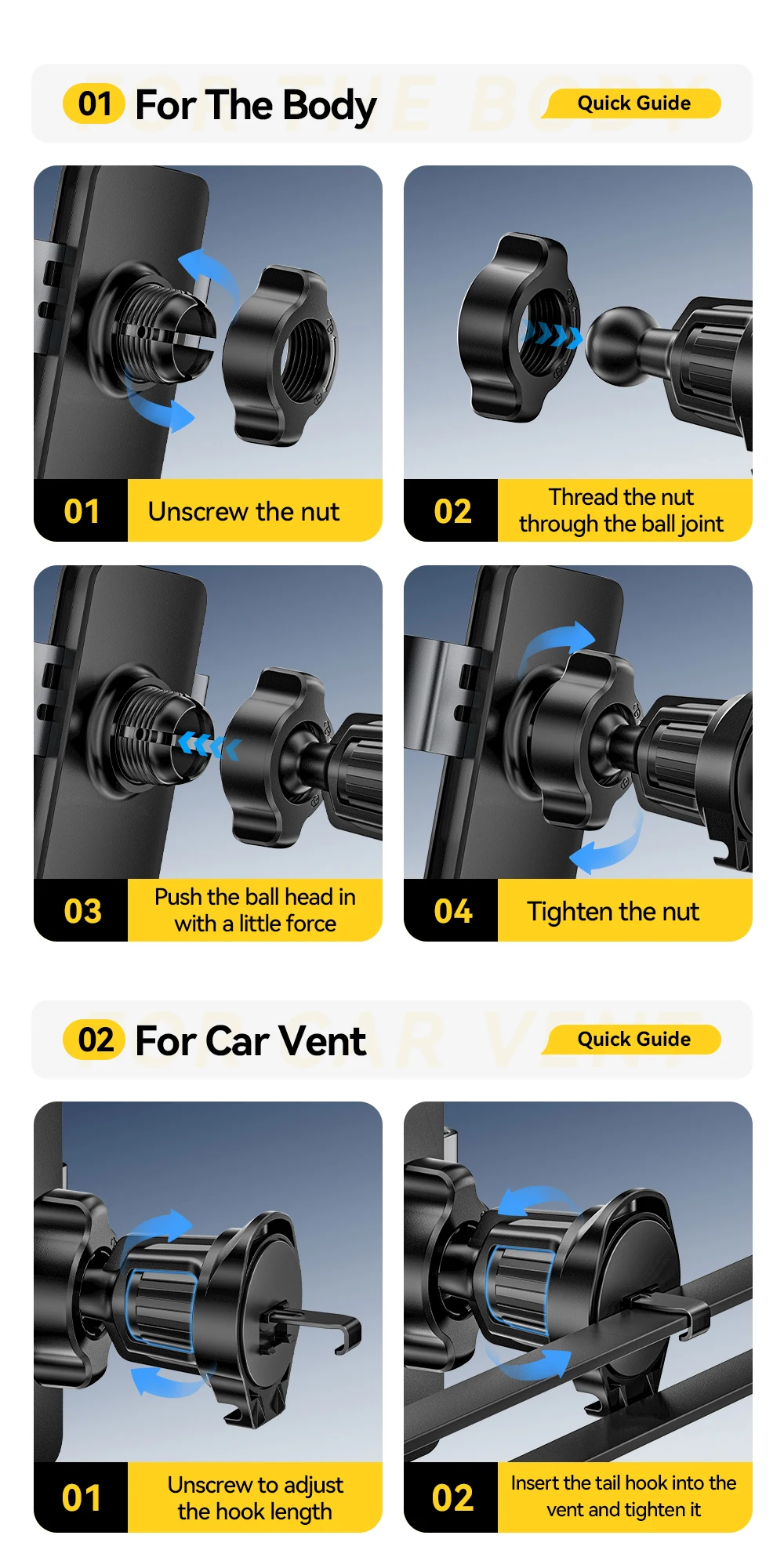 Essager Gravity Car Phone Holder Air Vent Clip Mount Mobilephone Stand For 4.7-6.5 Inch Phone For iPhone 16 15 14 13 Pro Xiaomi Essager Gravity Car Phone Holder Air Vent Clip Mount Mobilephone Stand For 4.7-6.5 Inch Phone For iPhone 16 15 14 13 Pro Xiaomi