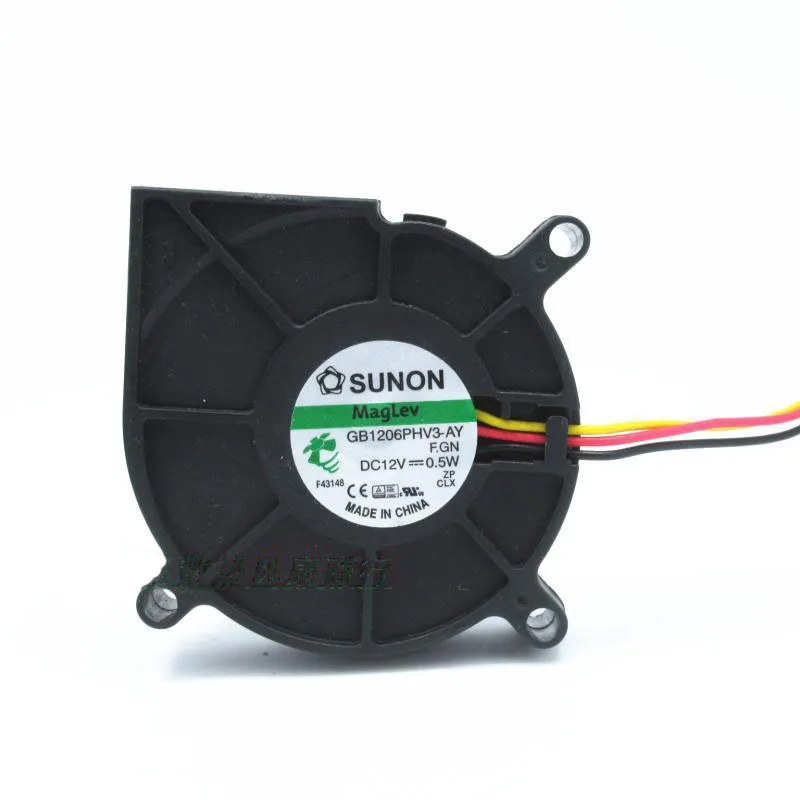 Sunon GB1206PHV3-AY Maglev Humidifier centrifugal fan industrial blower projector blower centrifugal fan DC12v 0.5W with 3pin
Sunon GB1206PHV3-AY Maglev Humidifier centrifugal fan industrial blower projector blower centrifugal fan DC12v 0.5W with 3pin