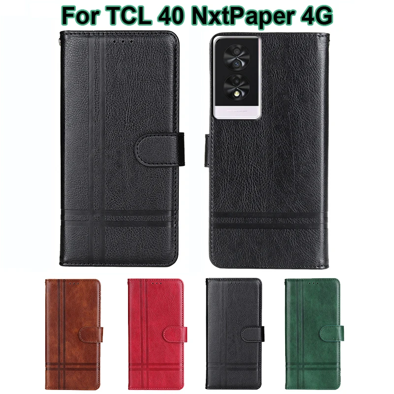 

Magentic Wallet Case For TCL 40 NxtPaper 4G Phone Cover Book Stand PU Leather Capa For Funda TCL 40 NxtPaper 4G чехол 6.7" Coque