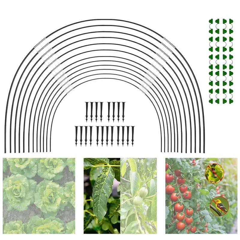 Greenhouse Hoops Fiberglass Greenhouse Frame Garden Hoops for Raised Beds Sturdy & Stable Gardening Tunnel Support Fram
Greenhouse Hoops Fiberglass Greenhouse Frame Garden Hoops for Raised Beds Sturdy & Stable Gardening Tunnel Support Fram