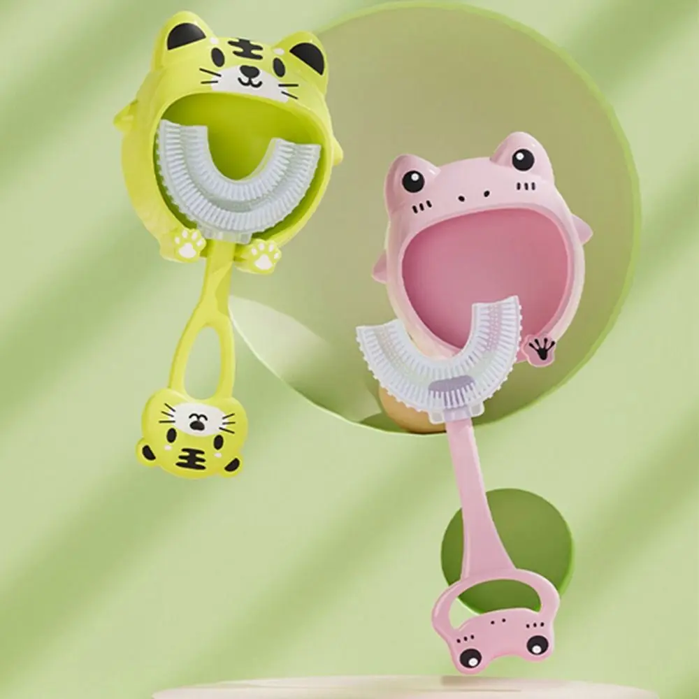 Baby Toothbrush With Bracket Children 360 Degree U-shaped Teeth Oral Care Cleaning Brush Soft Silicone Toothbrush
Baby Toothbrush With Bracket Children 360 Degree U-shaped Teeth Oral Care Cleaning Brush Soft Silicone Toothbrush