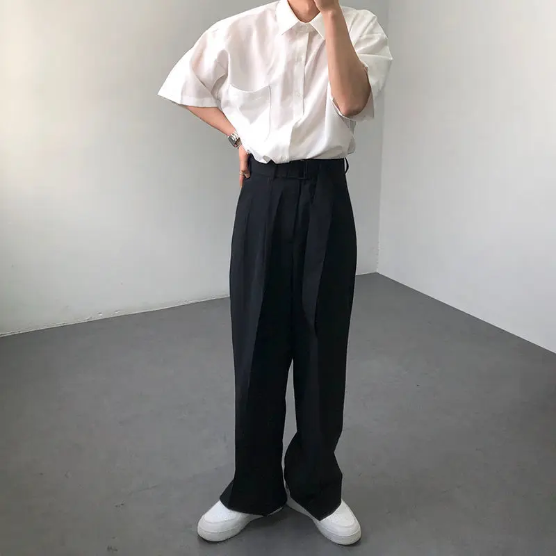 Men's Trousers 2023 New Spring Autumn Loose Button Casual Fashion Male Korean Comfortable Solid Color Pockets Handsome Pants N40
Men's Trousers 2023 New Spring Autumn Loose Button Casual Fashion Male Korean Comfortable Solid Color Pockets Handsome Pants N40