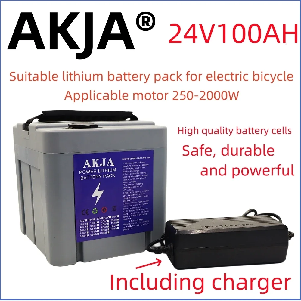 Air fast transportation New Full Capacity Power 18650 Lithium Battery 24V10-100ah Lithium Battery Pack Suitable for 250-2000W
Air fast transportation New Full Capacity Power 18650 Lithium Battery 24V10-100ah Lithium Battery Pack Suitable for 250-2000W