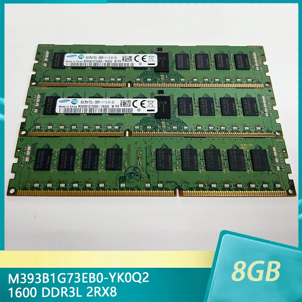 1Pcs M393B1G73EB0-YK0Q2 8GB 8G For Samsung RAM 1600 DDR3L 2RX8 PC3L-12800R Server Memory
1Pcs M393B1G73EB0-YK0Q2 8GB 8G For Samsung RAM 1600 DDR3L 2RX8 PC3L-12800R Server Memory