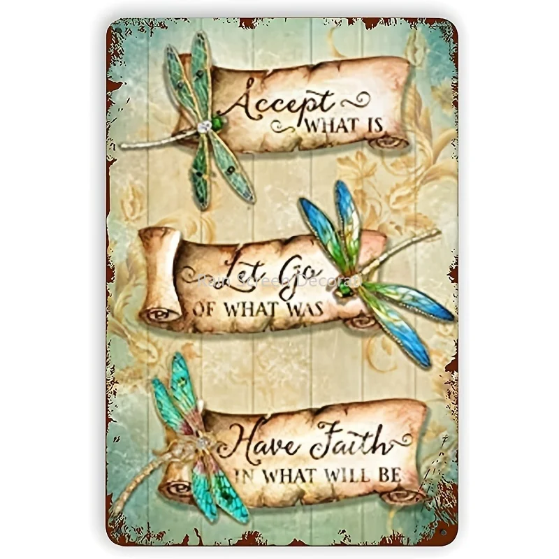 Vintage Art Metal, Funny Retro Dragonfly Accept What Is Metal Tin Signs, For Home Farm Outdoor Cafes Bars Club Kitchen Garage
Vintage Art Metal, Funny Retro Dragonfly Accept What Is Metal Tin Signs, For Home Farm Outdoor Cafes Bars Club Kitchen Garage