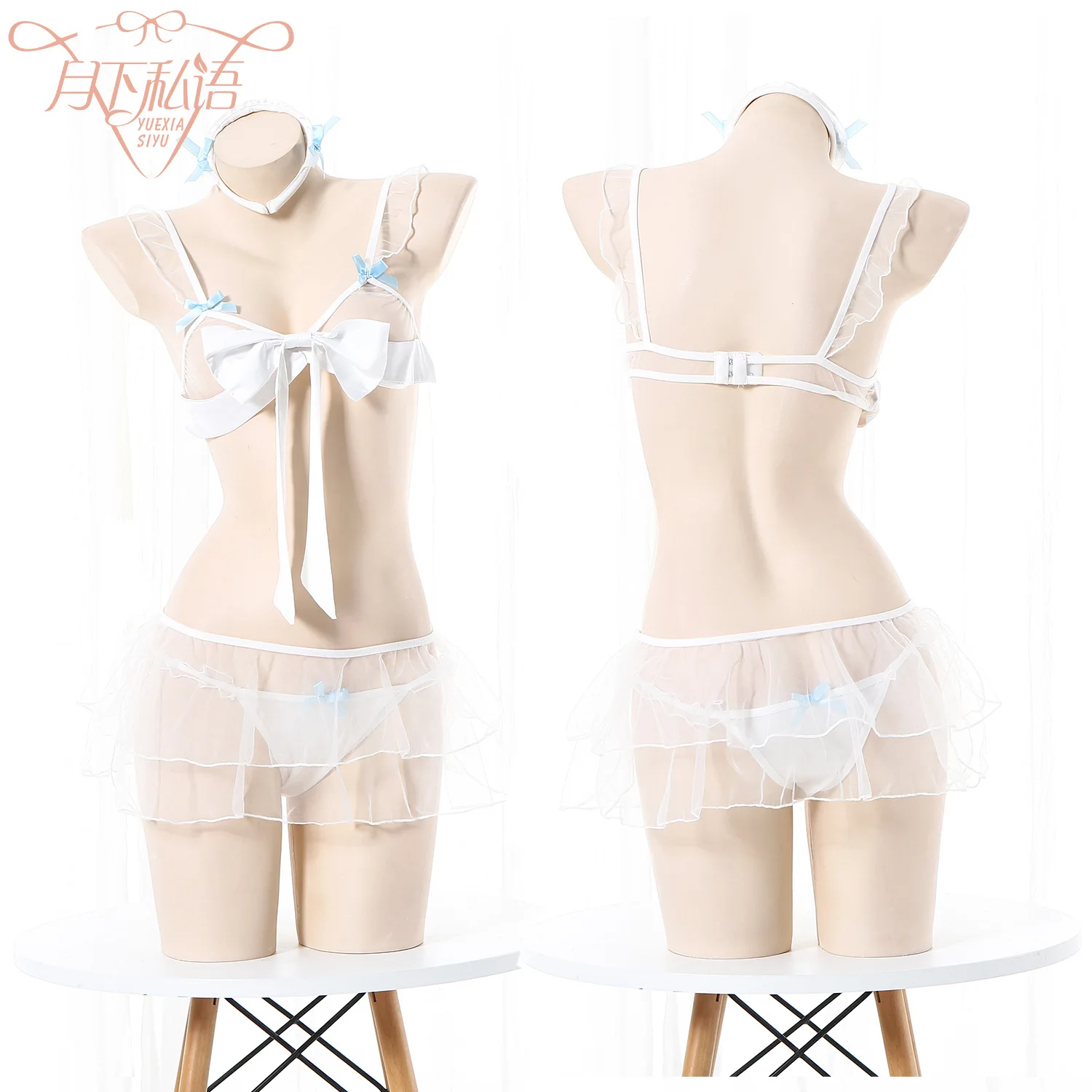 

Sweet Sexy JK Soft Girl Lolita Cute Nets yarn School uniform Dress Cosplay Costume Package Hip Skirt Show Suit