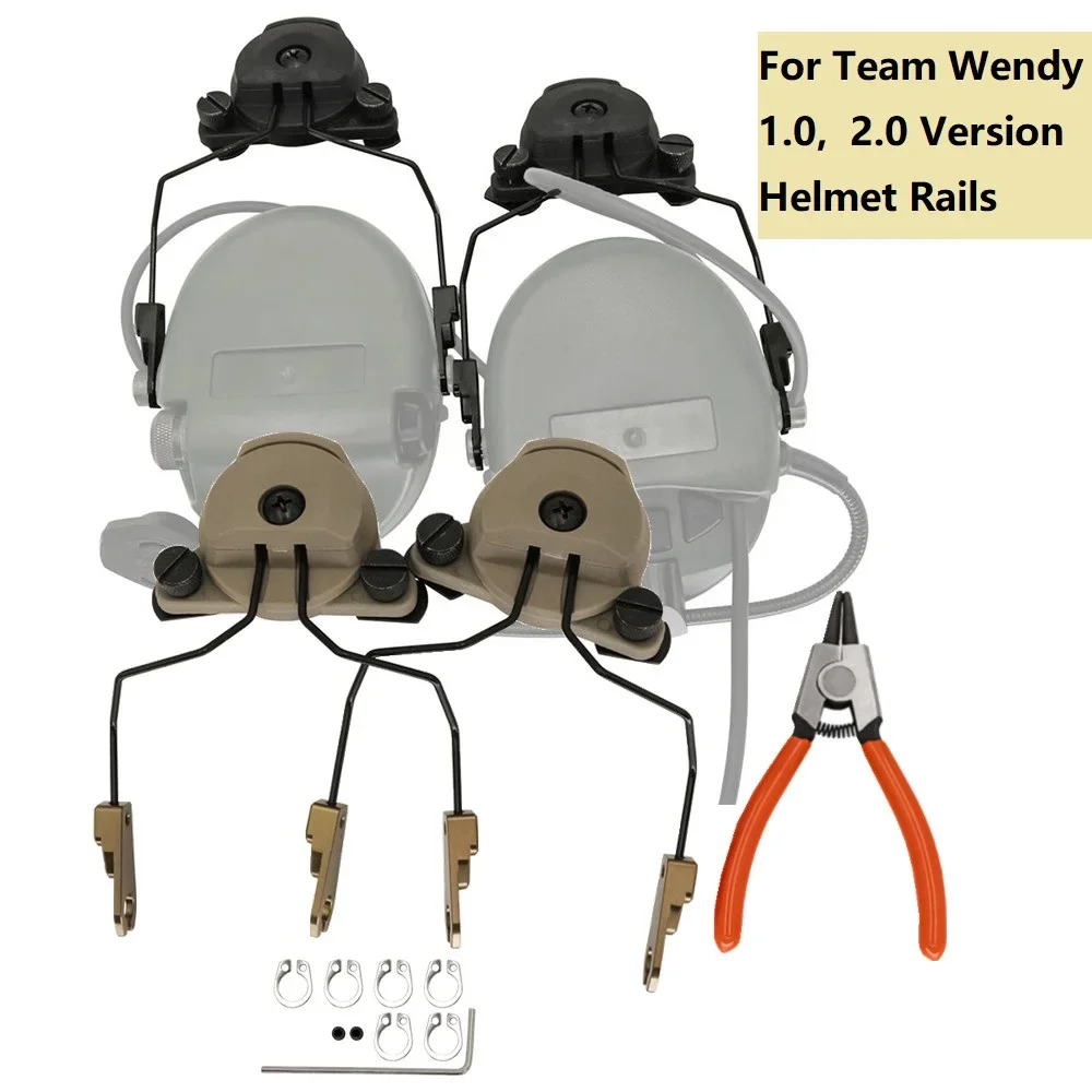 Tactical Shooting Sports Headphones Hearing Protection MSASORDIN Tactical Headphone Adapter Is for Wendy EXFIL Serie Helmet Rail
Tactical Shooting Sports Headphones Hearing Protection MSASORDIN Tactical Headphone Adapter Is for Wendy EXFIL Serie Helmet Rail