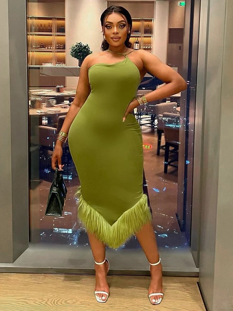 Beyouare Furry Pencil Dresses Women's One Shoulder Ruched Bodycon Cutout Wrap Party Cocktail Midi Dress Fashion Partywear
Beyouare Furry Pencil Dresses Women's One Shoulder Ruched Bodycon Cutout Wrap Party Cocktail Midi Dress Fashion Partywear