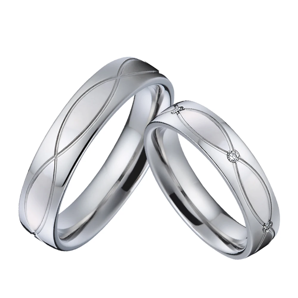 wedding ring set white gold color lover's alliance couples anniversary stainless steel ring for men and women
wedding ring set white gold color lover's alliance couples anniversary stainless steel ring for men and women