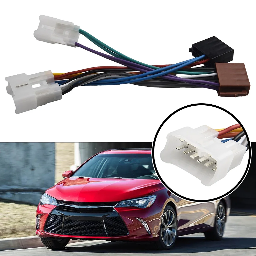 1pc For Toyota 12V Car ISO Radio Stereo Wiring Harness Cable Adapter Connector Plug High Quality ABS+copper Wire Accessories
1pc For Toyota 12V Car ISO Radio Stereo Wiring Harness Cable Adapter Connector Plug High Quality ABS+copper Wire Accessories