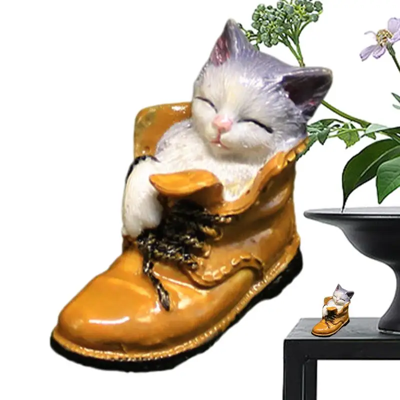 Садовая статуя котенка, восхитительные ботинки из смолы, кошка, пейзаж, крафтовое украшение, креативные суккулентные животные, декоративные садовые украшения
Садовая статуя котенка, восхитительные ботинки из смолы, кошка, пейзаж, крафтовое украшение, креативные суккулентные животные, декоративные садовые украшения