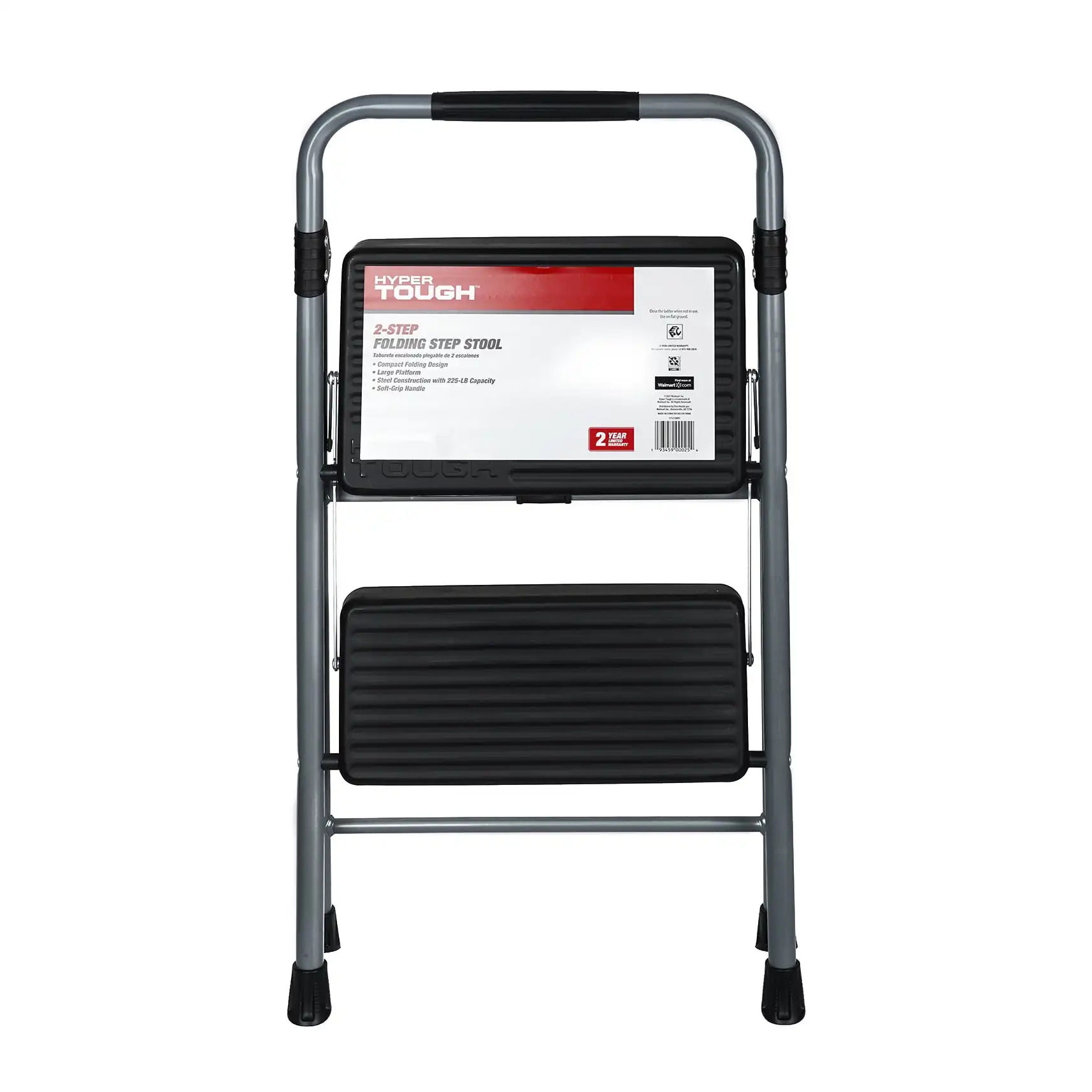 Hyper Tough Gray & Black 2-Step Steel Large Platform & Foldable Step Stool – Holds up to 225 Pounds
Hyper Tough Gray & Black 2-Step Steel Large Platform & Foldable Step Stool – Holds up to 225 Pounds