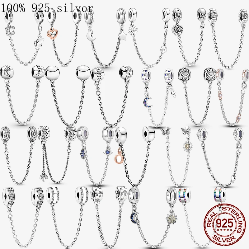 925 Sterling Silver Safety Chain Musical Note Beads Charms Fit Original Pandora Bracelet DIY Jewelry Making Fashion Fine Jewelry
925 Sterling Silver Safety Chain Musical Note Beads Charms Fit Original Pandora Bracelet DIY Jewelry Making Fashion Fine Jewelry