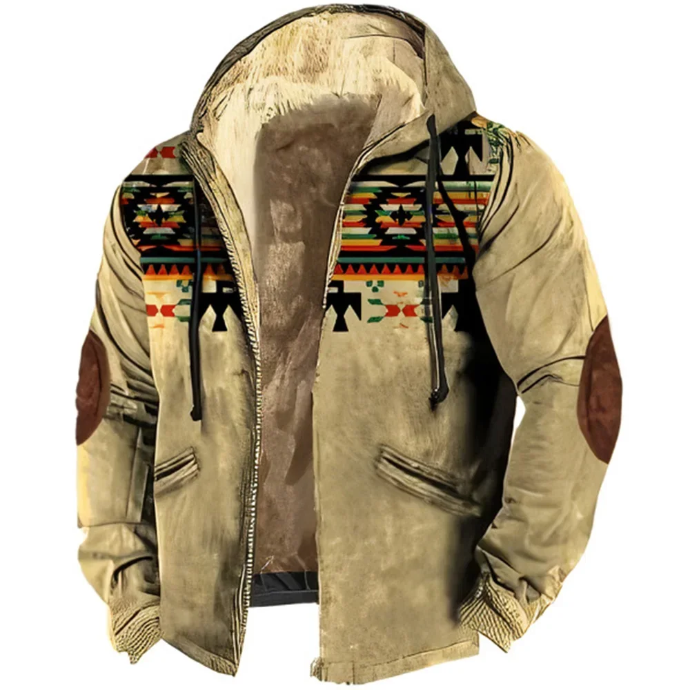 2023 Winter Hoodies Tribal Graphic Prints Classic Casual Men's Hooded Zip-up Fleece Jacket Outerwear Holiday Vacation Going Out
2023 Winter Hoodies Tribal Graphic Prints Classic Casual Men's Hooded Zip-up Fleece Jacket Outerwear Holiday Vacation Going Out