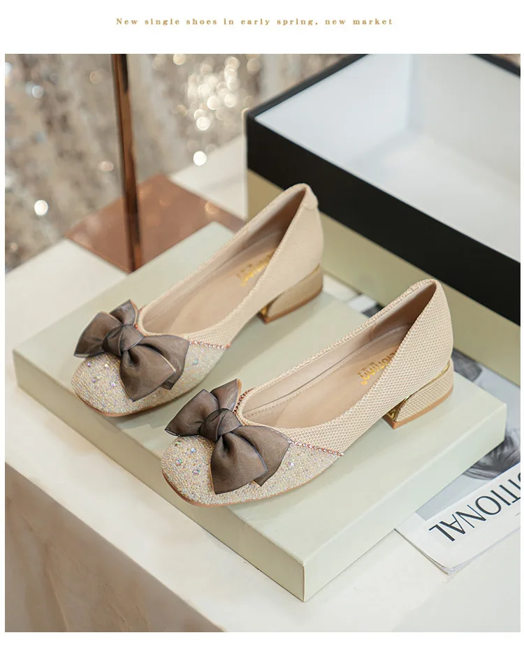 333-5 Thick Heel Spring 2023 New Fairy Gentle Rhinestone Shallow Mouth Square Head Women's Shoes 33-43 Large
333-5 Thick Heel Spring 2023 New Fairy Gentle Rhinestone Shallow Mouth Square Head Women's Shoes 33-43 Large