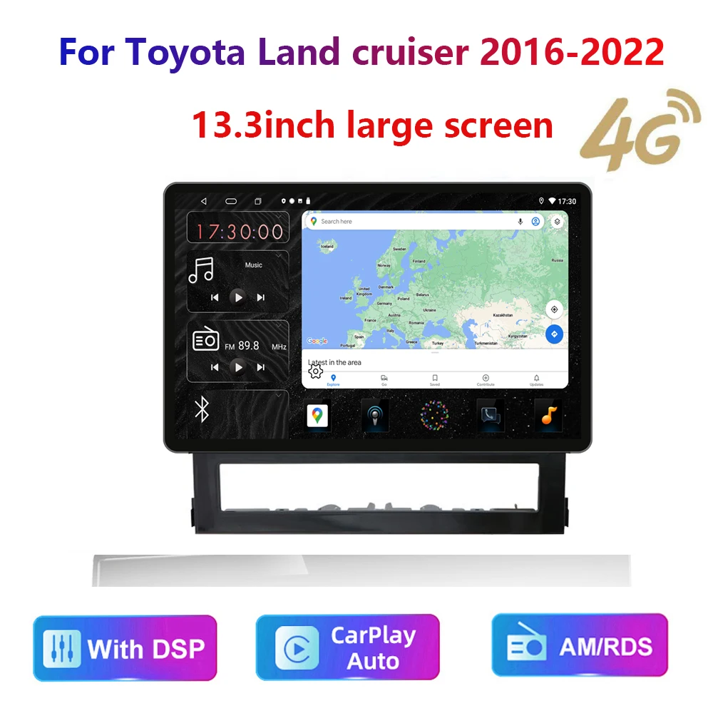 13.3inch HD multimedia head unit For Toyota Land Cruiser 2016-22 Car Stereo Radio Android video 2K GPS Carplay 4G WIFI
13.3inch HD multimedia head unit For Toyota Land Cruiser 2016-22 Car Stereo Radio Android video 2K GPS Carplay 4G WIFI