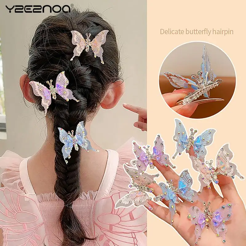 New Shaking Move Wing Butterfly Hairpin Girls Three-dimensional Crystal Hair Clip Hair Accessories Kids Headwear Gift
New Shaking Move Wing Butterfly Hairpin Girls Three-dimensional Crystal Hair Clip Hair Accessories Kids Headwear Gift