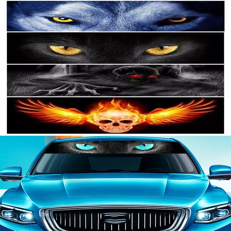 3D Stereo Car Front Windshield Sticker Sunshade Stickers Car Styling Decoration Decals Auto Exterior Decor Accessories 21x130cm
3D Stereo Car Front Windshield Sticker Sunshade Stickers Car Styling Decoration Decals Auto Exterior Decor Accessories 21x130cm