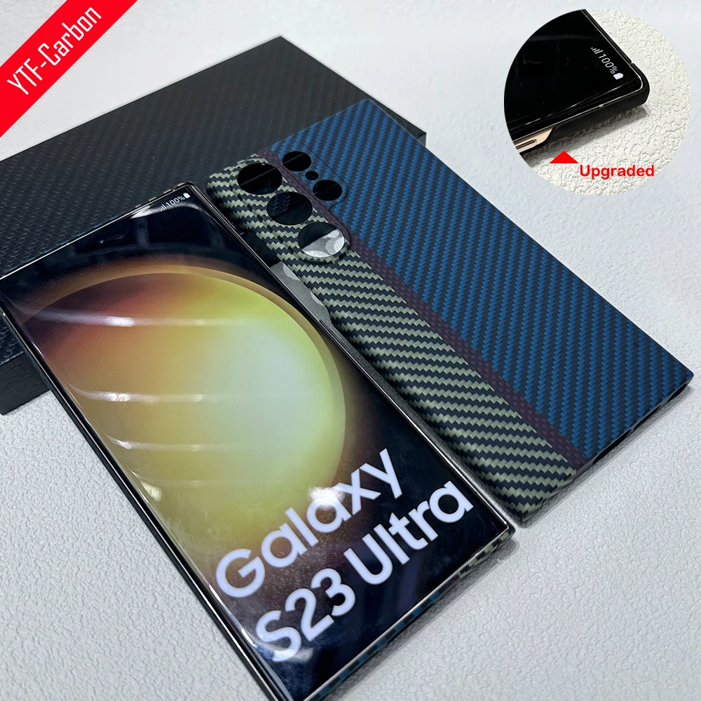 Ультратонкий чехол YTF из углеродного волокна для телефона Samsung Galaxy S23, Ультратонкий чехол из арамидного волокна с защитой от падения S23
Ультратонкий чехол YTF из углеродного волокна для телефона Samsung Galaxy S23, Ультратонкий чехол из арамидного волокна с защитой от падения S23