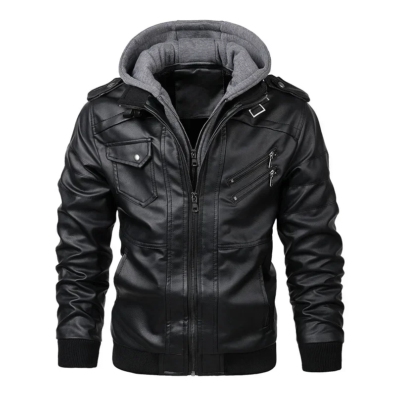 New Men's Leather Jackets Autumn Casual Motorcycle PU Jacket Biker Leather Coats Clothing
New Men's Leather Jackets Autumn Casual Motorcycle PU Jacket Biker Leather Coats Clothing