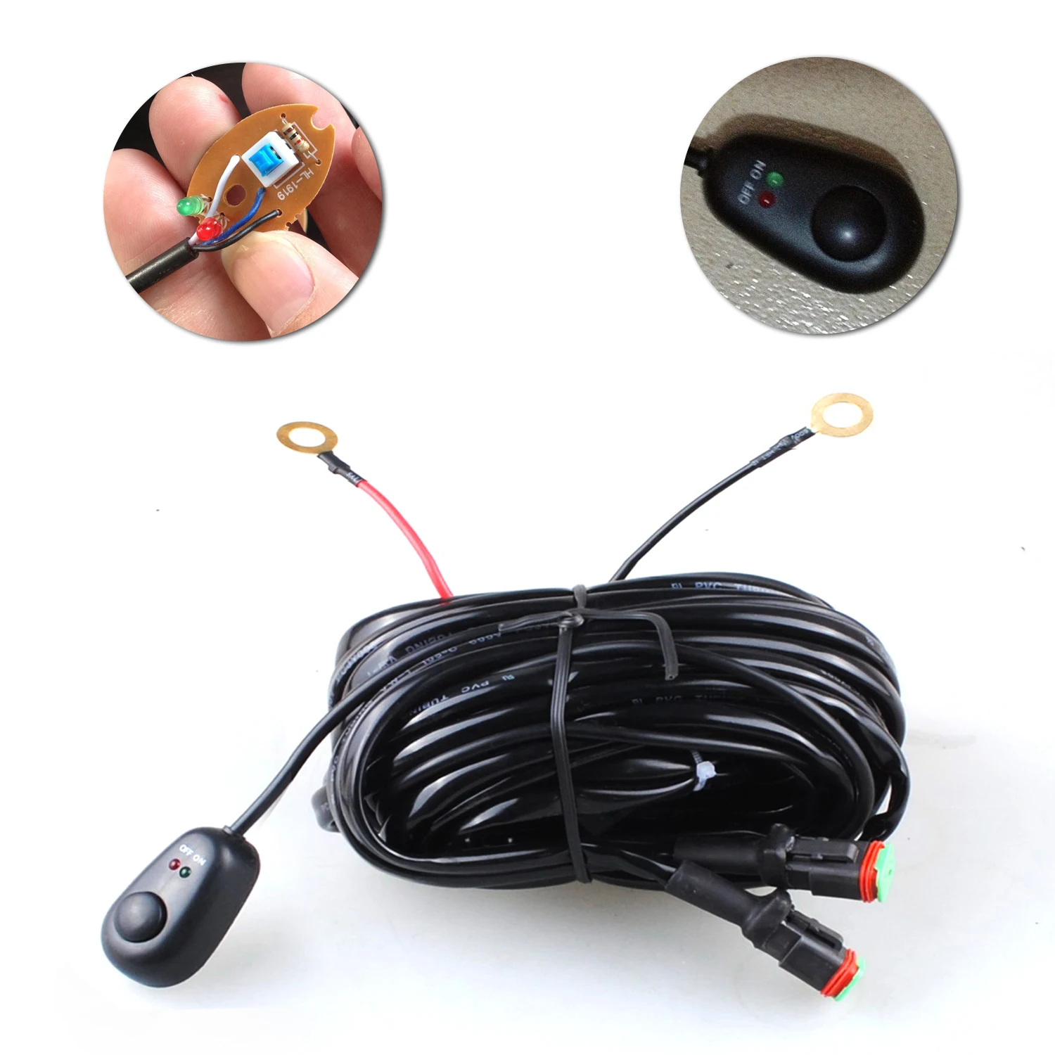 Universal LED Light Bar Wiring Harness Kit 12V Fuse Relay ON/OFF Switch for Offroad Truck ATV Boat LED Light Bar LantSun 009
Universal LED Light Bar Wiring Harness Kit 12V Fuse Relay ON/OFF Switch for Offroad Truck ATV Boat LED Light Bar LantSun 009