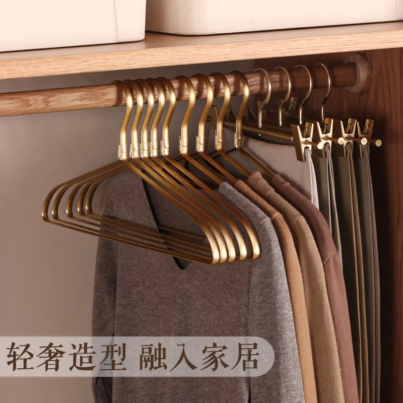 Household storage hanging hanger aluminum alloy clothes stay traceless clothes shelf clothes hanging rack
Household storage hanging hanger aluminum alloy clothes stay traceless clothes shelf clothes hanging rack