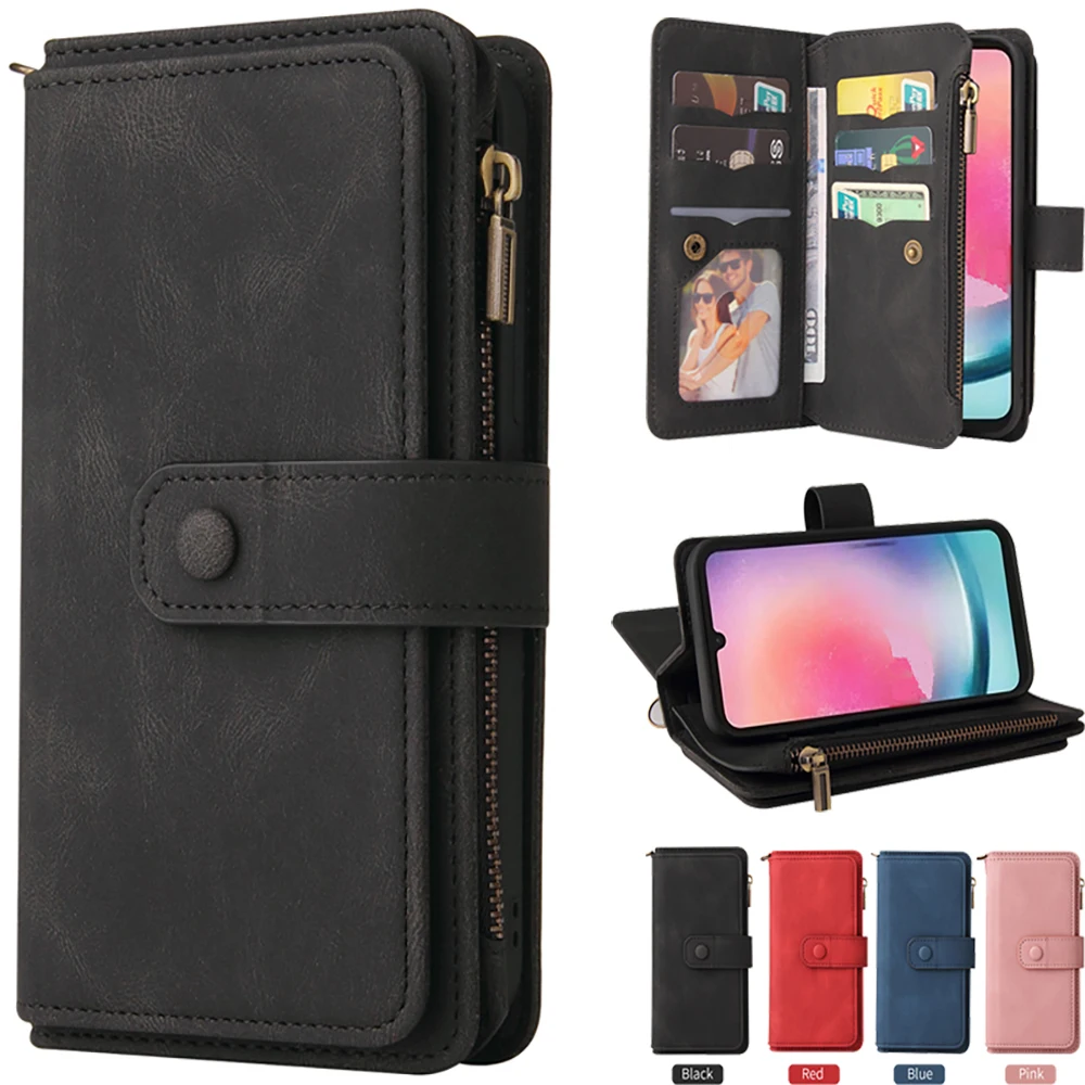 For Samsung A02 Zipper Wallet Flip Leather Multi 15-Card Slot Case Samsung Galaxy A03 Core Case A23 A 33 52 53 A22s A 12 Funda
For Samsung A02 Zipper Wallet Flip Leather Multi 15-Card Slot Case Samsung Galaxy A03 Core Case A23 A 33 52 53 A22s A 12 Funda