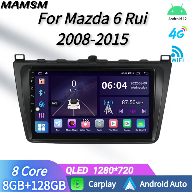 2 DIN Stereo Head Unit Automotive Multimedia Player For MAZDA 6 RUI 2006-2015 Car Radio With Android Screen Carplay Bluetooth
2 DIN Stereo Head Unit Automotive Multimedia Player For MAZDA 6 RUI 2006-2015 Car Radio With Android Screen Carplay Bluetooth